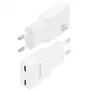 AISENS Cargador GaN 30W Ultra Delgado 2xUSB-C Blanco